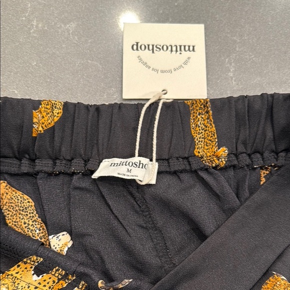 Mittoshop Black and Gold Wide Leg Pants - Picture 2 of 5